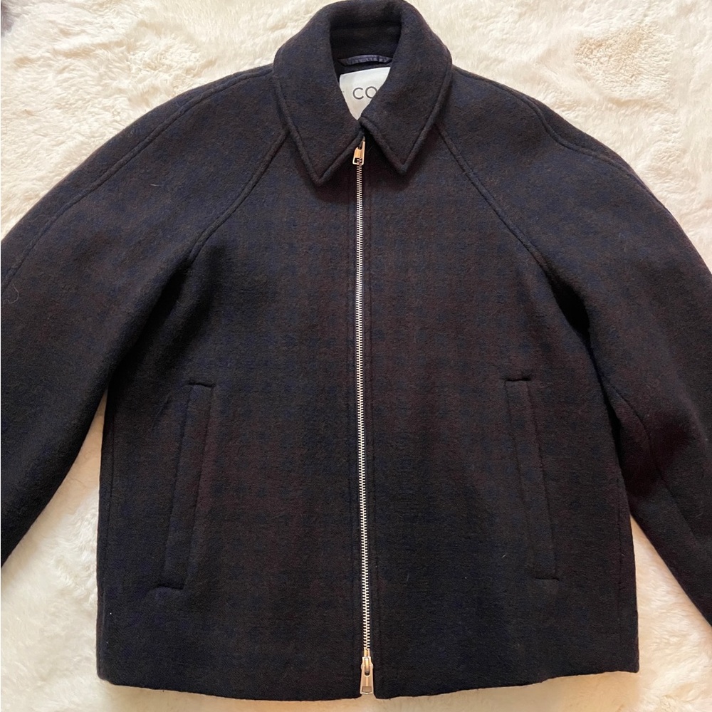 COS OVERSIZED BOILED-WOOL JACKET